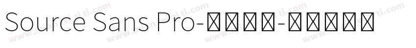Source Sans Pro-常规斜体字体转换